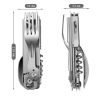 Multifunctional Folding Tableware for Camping & Survival