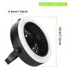 Rechargeable Camping Fan with Light