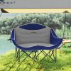 2-Person Camping Chair with Cup Holder Blue