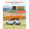 270 Degree Vehicle Awning with LED Lights, Driver Side