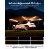 270 Degree Vehicle Awning with LED Lights, Driver Side