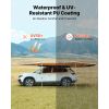 270 Degree Vehicle Awning with LED Lights, Driver Side