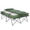 2-Person Folding Camping Cot Set with Sleeping Bag & Air Mattress