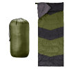 Lightweight Camping Sleeping Bag - Water-Resistant, Green and Black