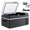 Car Refrigerator, DC 12/24V AC100-240V Compressor Electric Cooler, -4Â°F to 68Â°F Car Fridge with APP Control, 21 QT Cars Freezer for RVs, Campsites