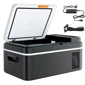 Car Refrigerator, DC 12/24V AC100-240V Compressor Electric Cooler, -4Â°F to 68Â°F Car Fridge with APP Control, 21 QT Cars Freezer for RVs, Campsites
