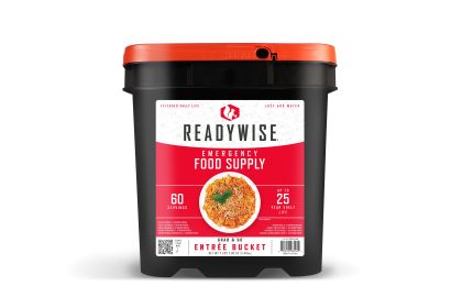 60 Serving Entre Only Grab and Go Food Kit - One bucket has enough food for 1 person 2 servings per day for 30 days.