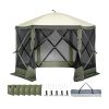 Pop Up Screen Canopy 6 Sided Canopy with Mesh Windows