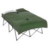 2-Person Folding Camping Cot Set with Sleeping Bag & Air Mattress