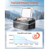 Car Refrigerator, DC 12/24V AC100-240V Compressor Electric Cooler, -4Â°F to 68Â°F Car Fridge with APP Control, 21 QT Cars Freezer for RVs, Campsites