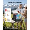 12 Volt Refrigerator, 13.7 QT/ 13L Car Fridge, Portable Electric Freezer Compressor, 12V/24V DC, 21 F to 50 F/ -6C to 10C