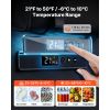12 Volt Refrigerator, 13.7 QT/ 13L Car Fridge, Portable Electric Freezer Compressor, 12V/24V DC, 21 F to 50 F/ -6C to 10C