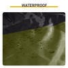 Lightweight Camping Sleeping Bag - Water-Resistant, Green and Black