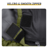 Lightweight Camping Sleeping Bag - Water-Resistant, Green and Black